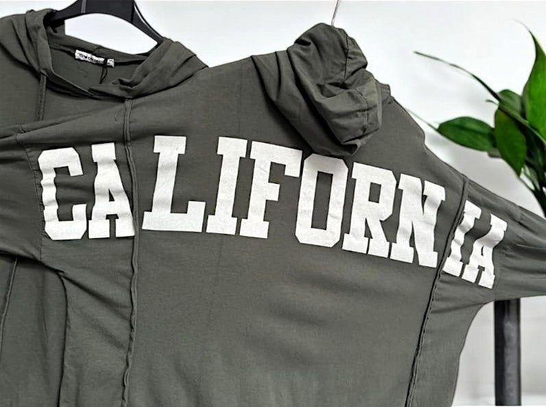 ✨ Vorbestellung – Hoodie „CALIFORNIA“ 🏄♀️ Gr. 42–46 – 7 Farben zur Auswahl ✨