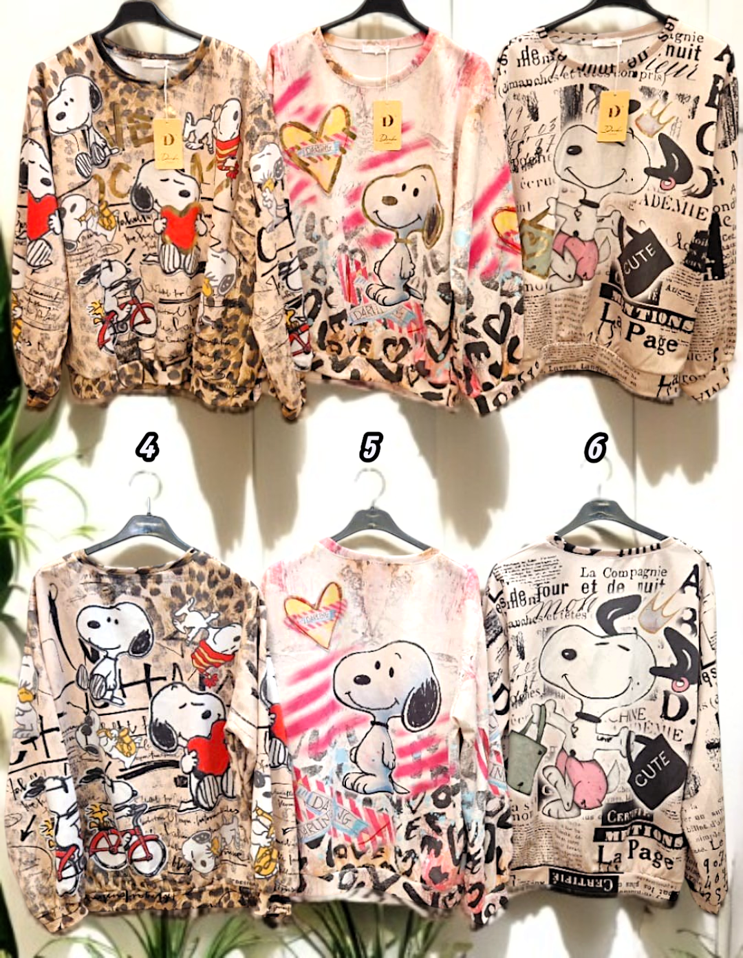 🧥 Sweatshirt mit Print – Gr. 36-42 – 6 Motive zur Auswahl 🧥