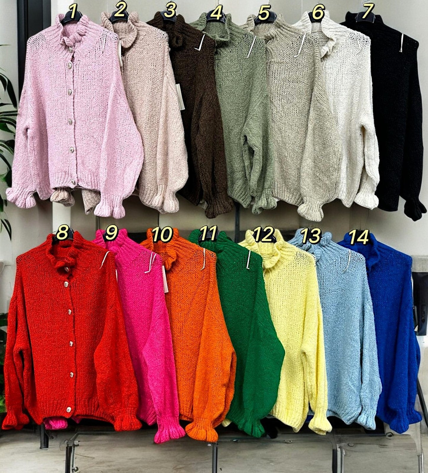 ✨ Vorbestellung – Ultraweicher Cardigan 🧵 | Gr. 38–44 🌈 14 Farben ✨