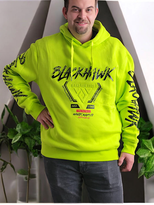 Hoodie Blackhawk neongrün in versch. Größen