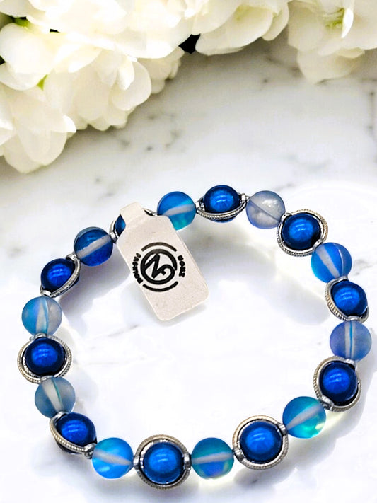Magic Pearls Armband mit 2farbigen Zwischenperlen