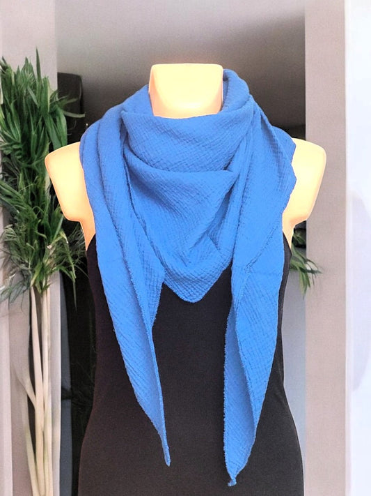 XXL Musselin Dreiecksschal in ca. 50 versch. Farben