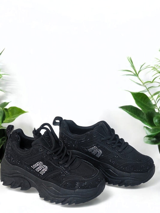 💎 Chunky Sneakers mit Strass – Trend & Komfort vereint! ✨Gr. 36 - 41