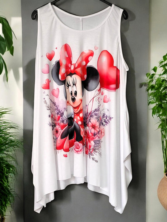 🌟 Long-Top Damen Gr. 42–48 | Verschiedene Minnie Mouse Motive 🌟