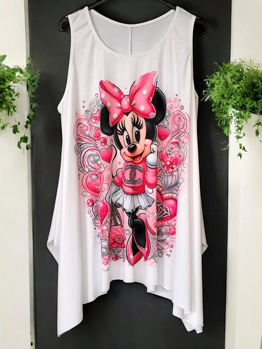 🌟 Long-Top Damen Gr. 42–48 | Verschiedene Minnie Mouse Motive 🌟