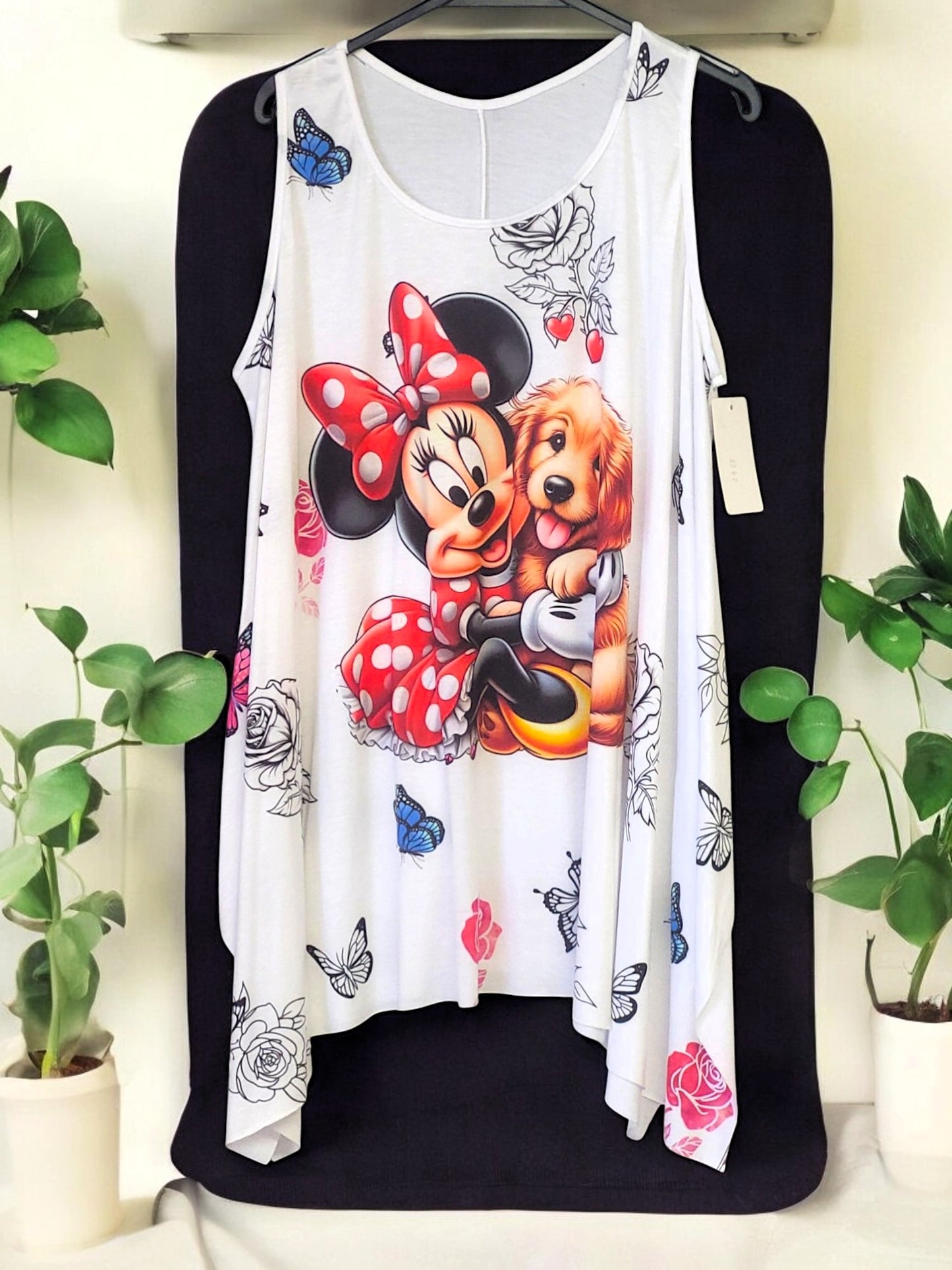 🌟 Long-Top Damen Gr. 42–48 | Verschiedene Minnie Mouse Motive 🌟