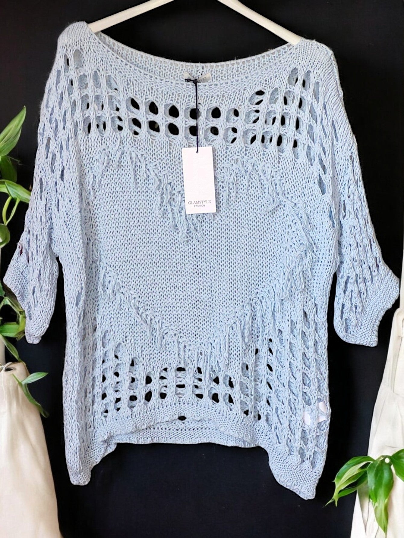 Lochpulli "Heart" – Casual Pullover (Gr. 38-44) 💖🖤✨