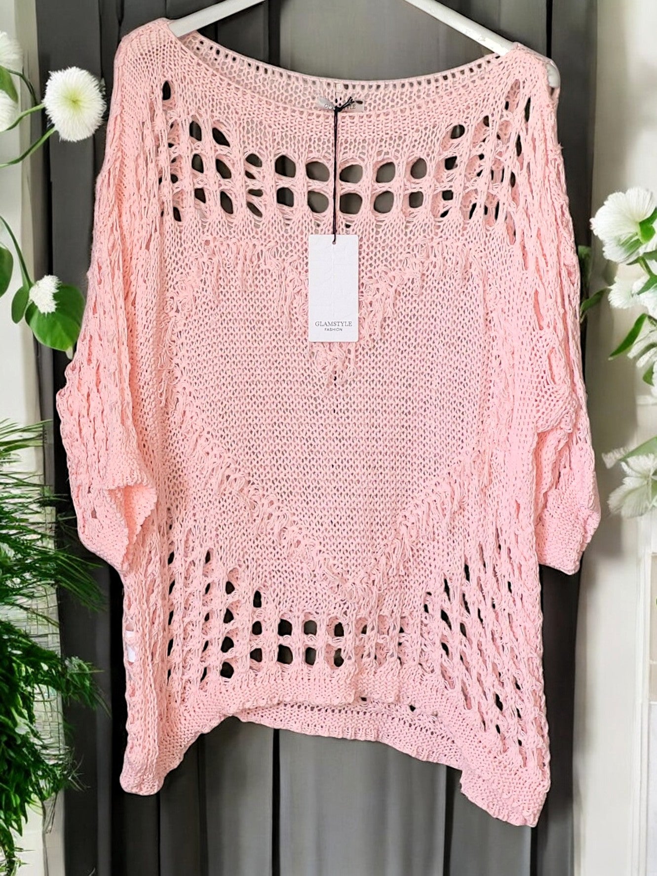 Lochpulli "Heart" – Casual Pullover (Gr. 38-44) 💖🖤✨