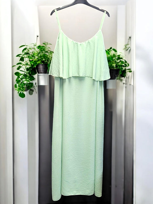 👗 Maxikleid mit Volant – Größe 42–48 – 7 Farben – Leicht & Elegant für den Sommer ☀️🌿 Jetzt verfügbar!