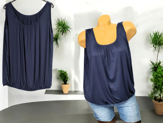 ☀️👚 Luftiges Sommer-Top mit Gummibund | 11 Farben | Gr. 42–48 👚☀️