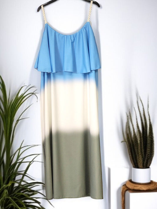 🌞 Sommerkleid mit Farbverlauf – Größen 42–48 – in 5 Farben erhältlich