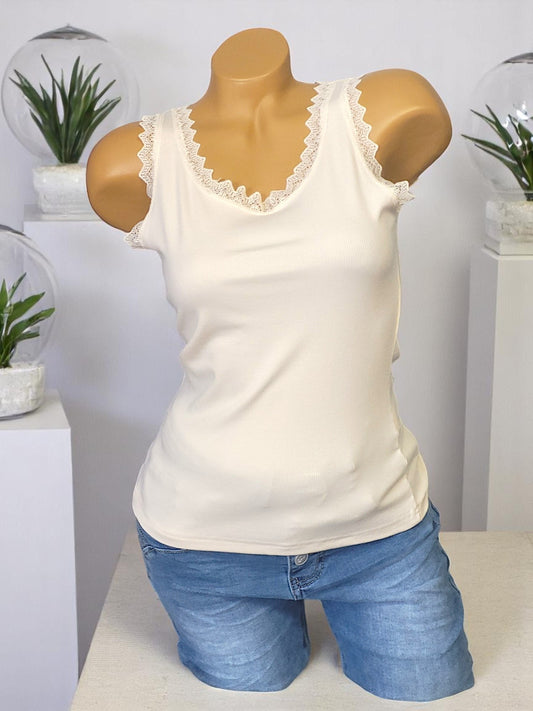 🌸✨ Elegantes Top mit zarter Spitze | Onesize Gr. 36-42 | 16 traumhafte Farben 🌷💕