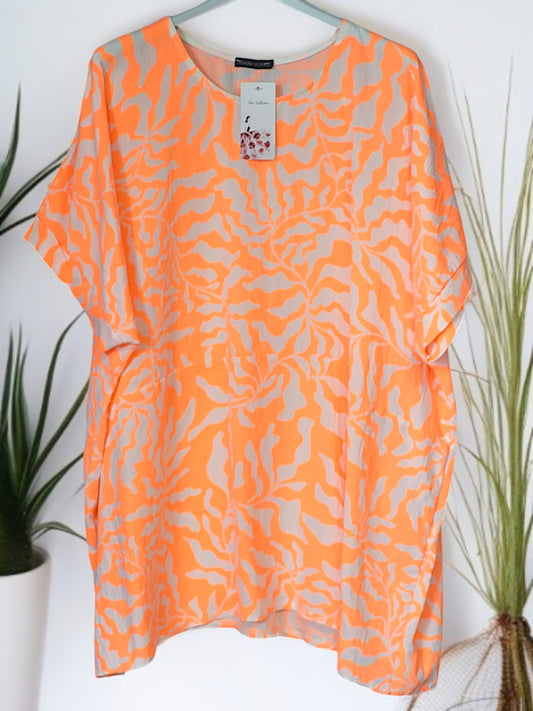 🐆✨ Leichtes Leo-Shirt mit Neon-Print | Onesize Gr. 50–54 | 4 knallige Farben ✨🐆