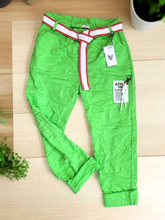 🆕 Stylische Jogpant mit Gürtel – in 6 Farben 🌈 | Gr. 36-42 Onesize 🧵