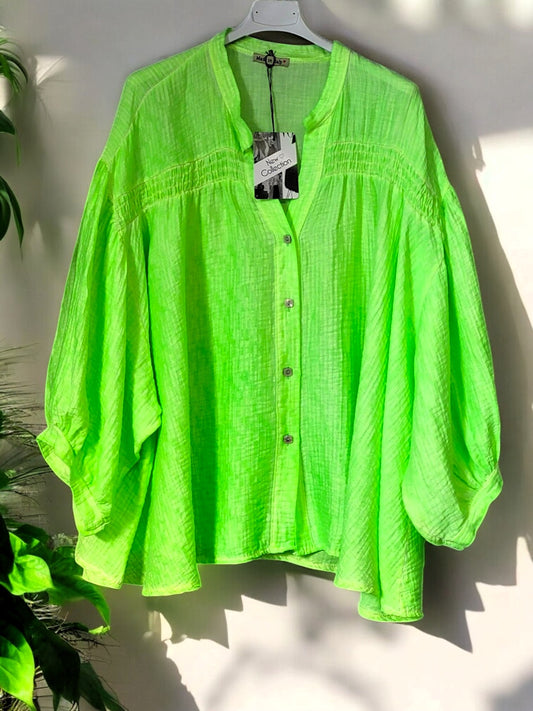 🌟 Stylische Oversize-Bluse in 5 angesagten Farben – Gr. 42 (Oversize) bis 48 – Onesize 🌟