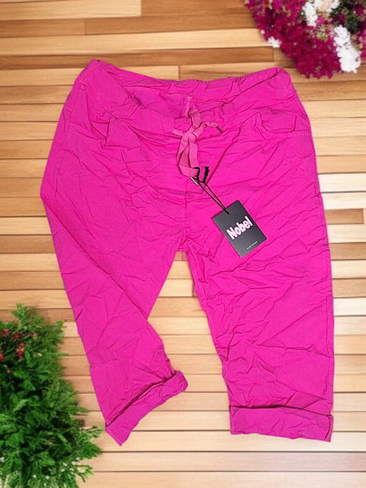 👖✨ Capri-Jogpant „Nobel Fit“ | 8 Farben | Gr. 42–48 tragbar 🌟🌸