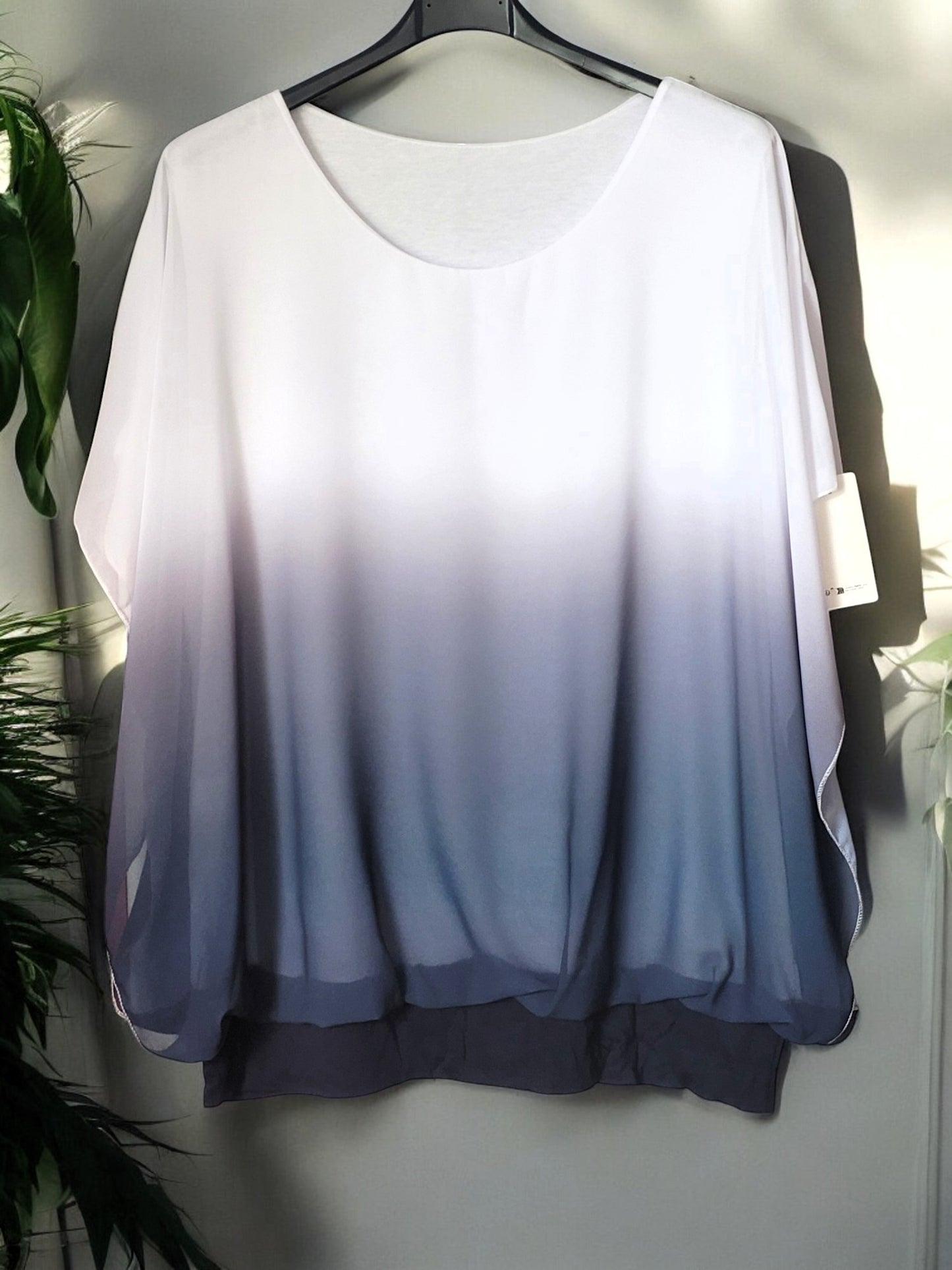 🌈 Ombré Flatter-Bluse – 10 Farben | Größe 42 – 48 ✨