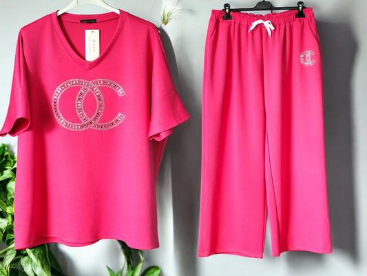 👚👖 Zweiteiler „OC“ – Gr. 46-52 – 4 Farben 🌈✨