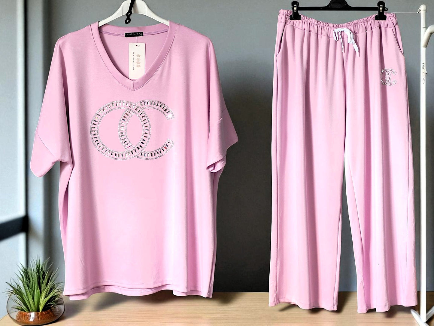 👚👖 Zweiteiler „OC“ – Gr. 46-52 – 4 Farben 🌈✨