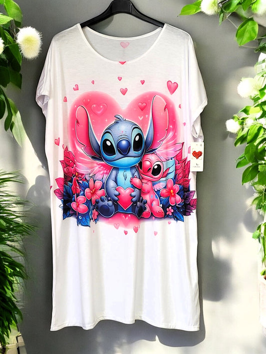 🌸✨ 👗 LONG‑SHIRT “LOVE & FUN” 👗 – Größe 42‑48 ✨🌸
