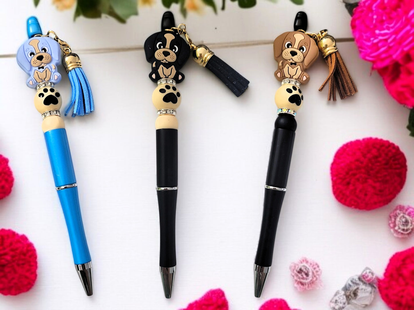 🐶🖊️ Kugelschreiber „Doggy Paw“ – 7 Varianten – handgefertigte UNIKATE ✨🎁