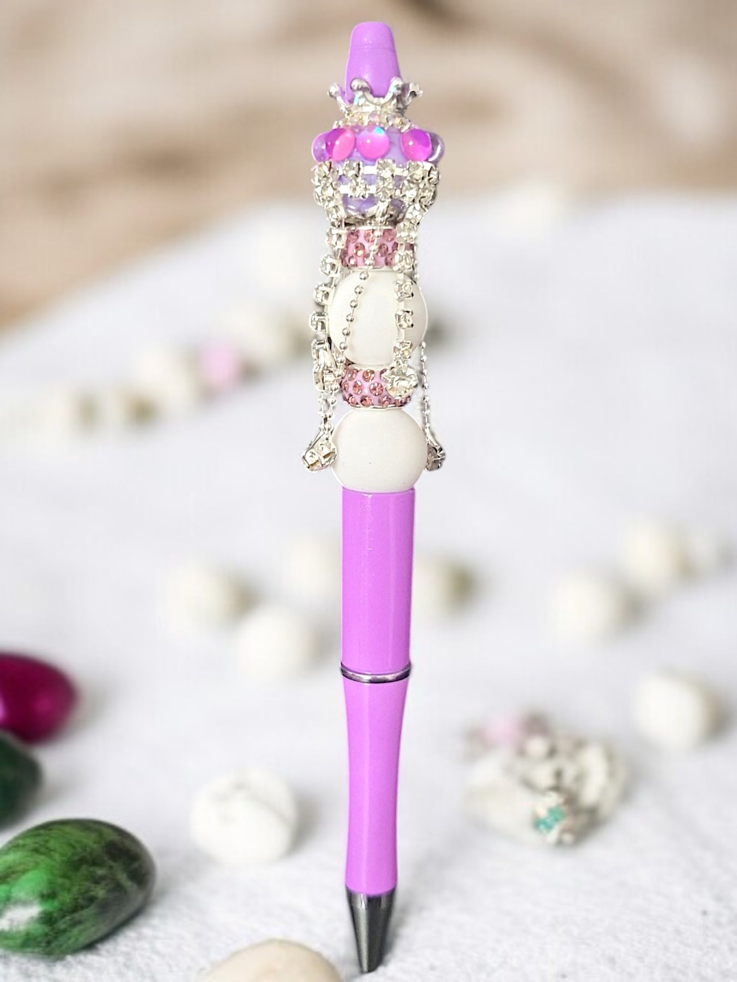 👑🖊️ Luxe‑Crown Kugelschreiber – 4 Varianten – handgefertigtes UNIKAT ✨💎