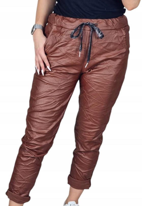 Lederimitat-Jogpant Gr. 38 - 44 in 2 Farben
