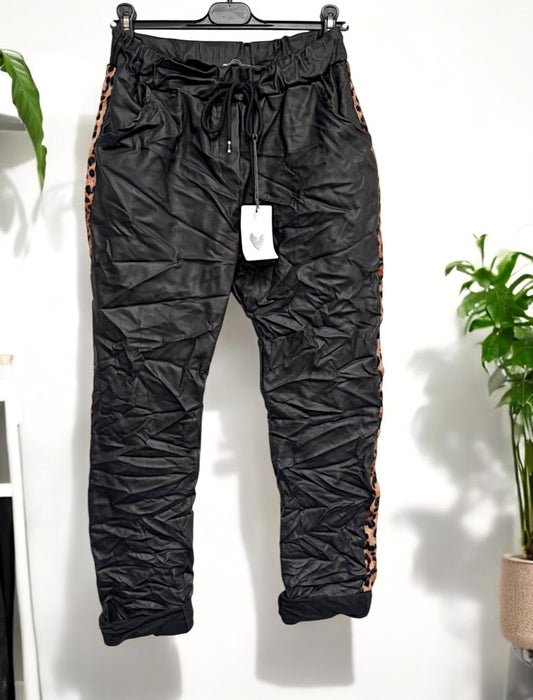 ✨ Vorbestellung: Lederimitat‑Jogpant – Gr. 36–42 – 7 Farben 👖🌈