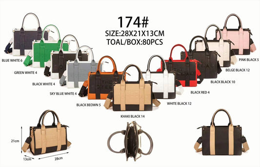 2farbige Handtasche "THE TOTE BAG" in versch. Farben