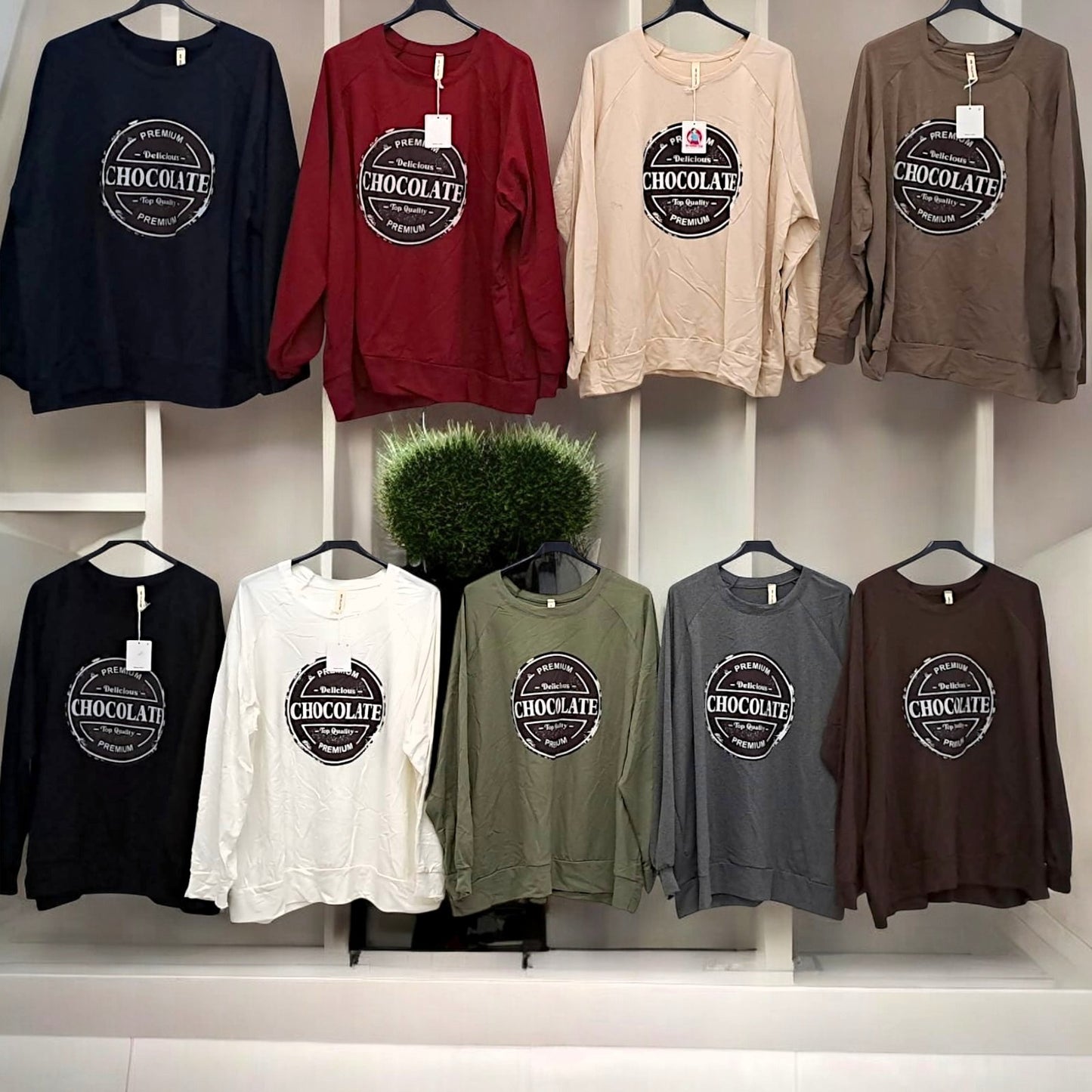 ✨ Vorbestellung – Sweatshirt "Chocolate" 🍫 | Gr. 50-54 | 9 Farben zur Auswahl 🌈 ✨