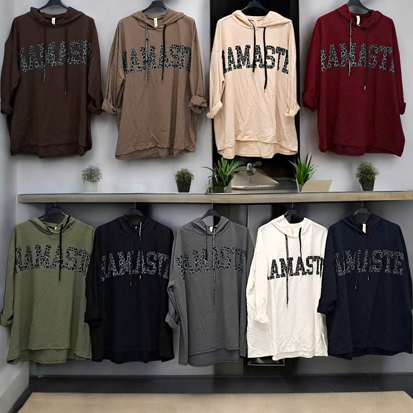 ✨ Vorbestellung Hoodie „Namaste“ 🧘‍♀️ | Gr. 50-54 | 9 Farben 🌈 ✨