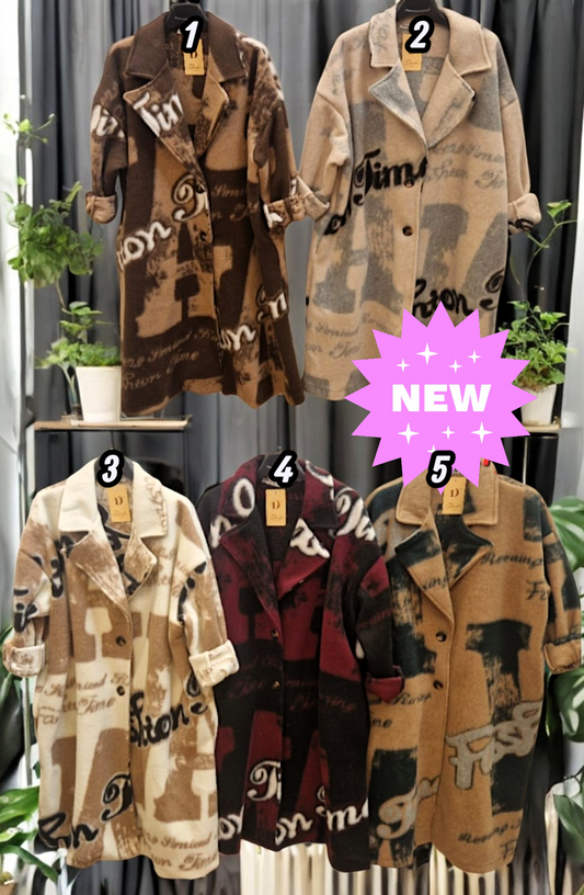 🧥✨ Vorbestellung: Mantel – 5 Farben 🌈 | Gr. 42–46