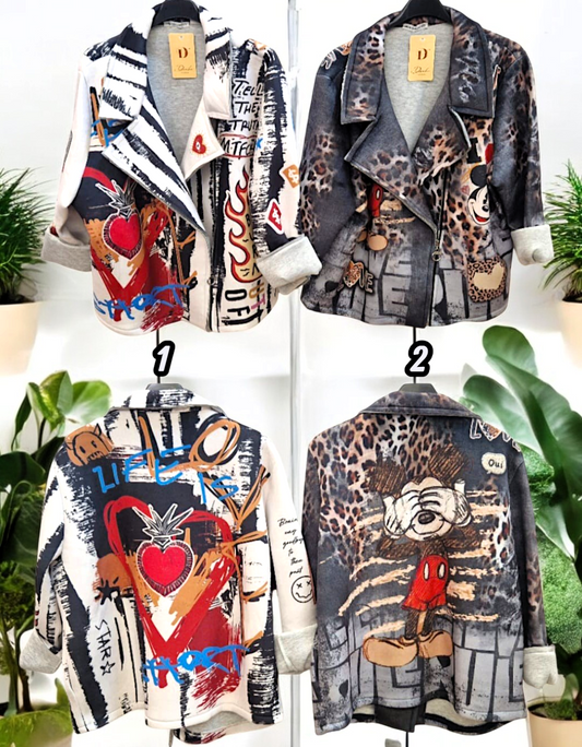 🧥✨ Vorbestellung: Samtige Jacke – 12 Designs 🌈 | Gr. 36–42