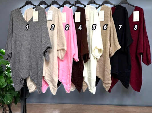 ✨🧶 Vorbestellung – Kuschel-Pullover 3/4 Arm 💖 Gr. 42-46 – 8 Farben 🌈✨