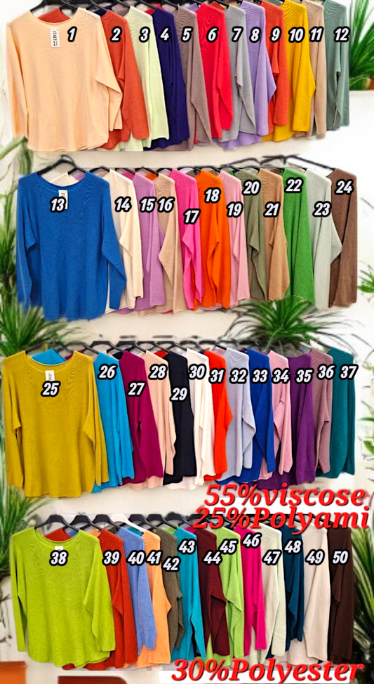 ✨ Vorbestellung – Ultraweicher Pullover 🧵 | Gr. 36–42 🌈 | 50 Farben! 🎨✨