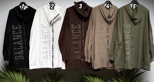 🧥 BALANCE Hoodie mit Strass – Gr. 42–48 – 5 Farben 🧥